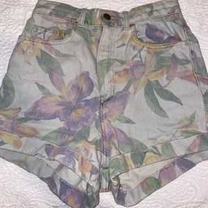 Pastel floral American apparel shorts